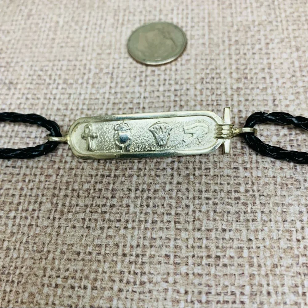 Sterling Silver Hieroglyphics Bracelet‎